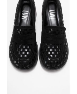 Marlon Woven Block Heel Loafer