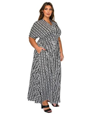 Plus Size Bellano Empire Waist Dress