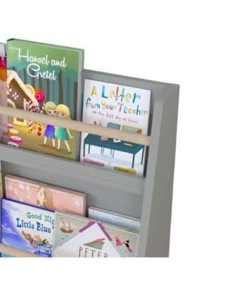 + 3 Tier + Wood (or MDF if applicable) + Gray Finish + Kids Bookshelf