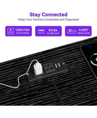 63.3 Inch Black Dresser for Bedroom, 10 Drawer Dresser, TV Stand, Large Storage Chest Organizer