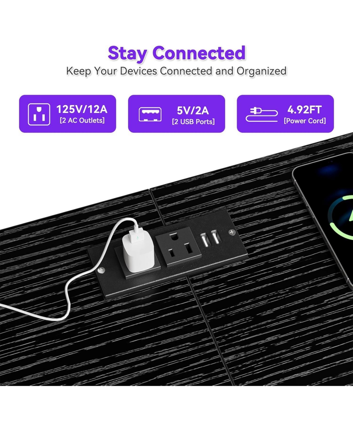 gaomon 63.3 Inch Black Dresser for Bedroom, 10 Drawer Dresser, Tv Stand, Large Storage Chest Organizer