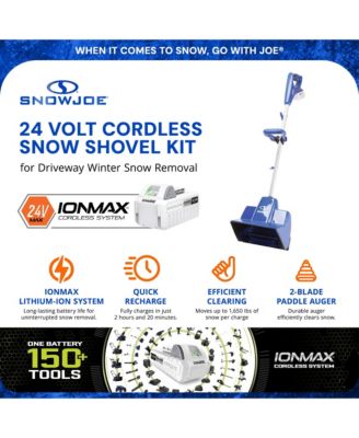24V Cordless Snow Shovel Kit for Driveway Winter Snow Removal, 24V-SS11