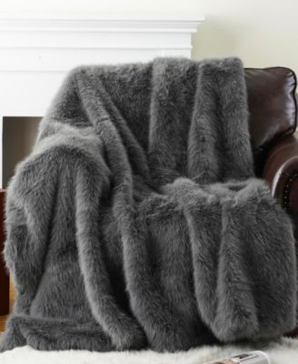 Lifestyle Faux Fur Throw, 60" x 80"
