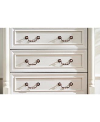  Farmhouse 5-Drawer Chest with Wooden Base
