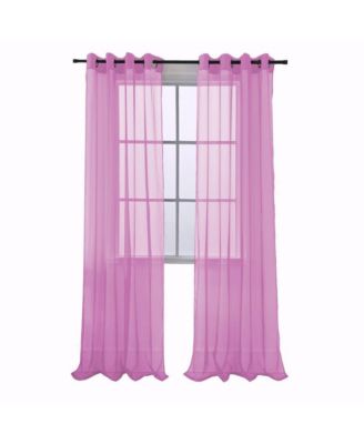 Cara One Sheer Grommet Light Filtering Curtain Panel 54" x 90"