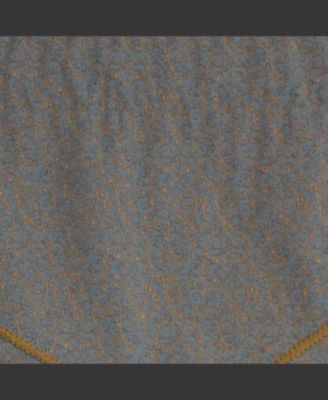 Bluebell Trimmed Cornice 100% Cotton with Fully Lined 3" Rod Pocket Valnance for Windows 50" x 17"