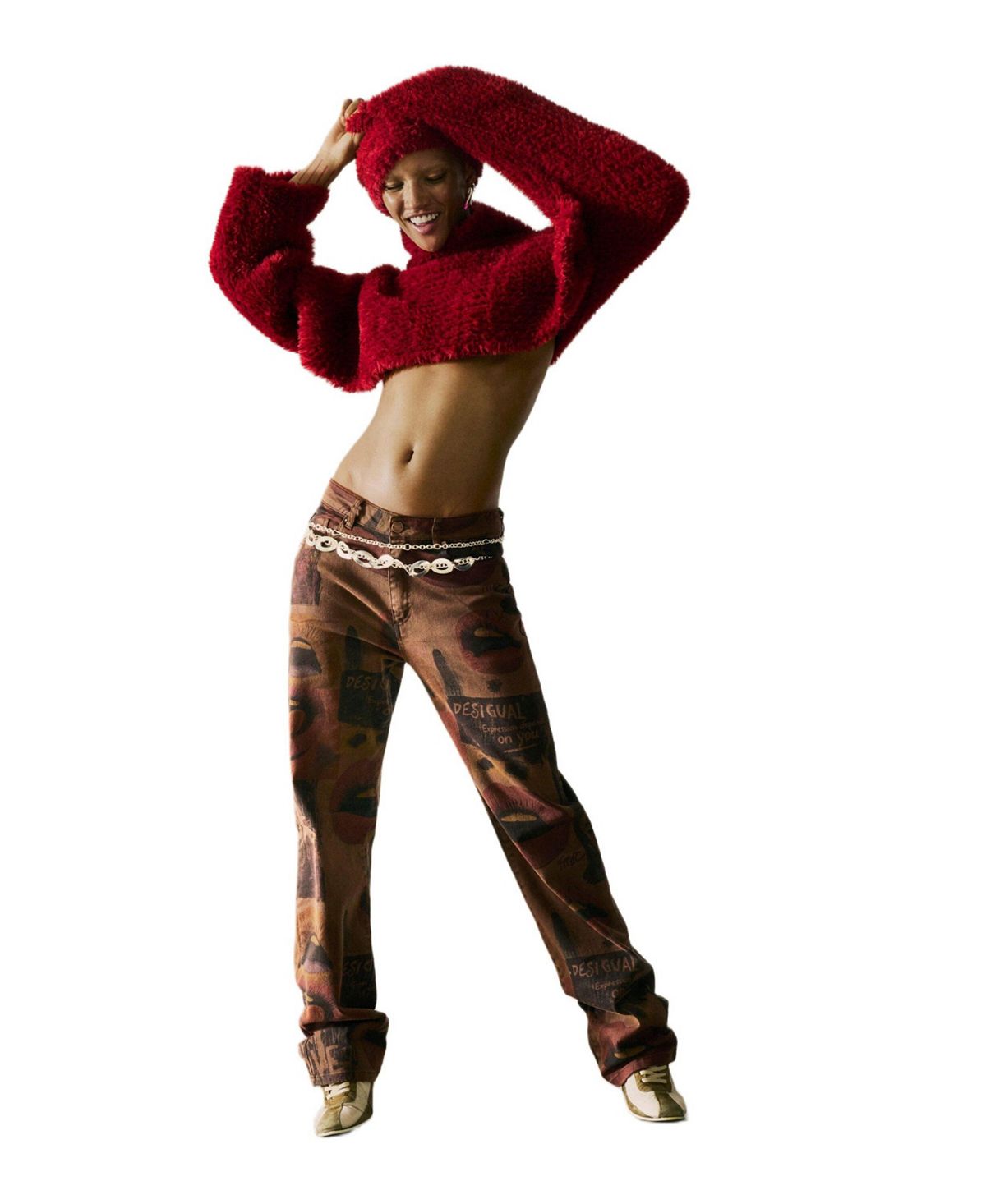 Desigual Women's Printed Jeans view 1 — MAYCSS fashion products