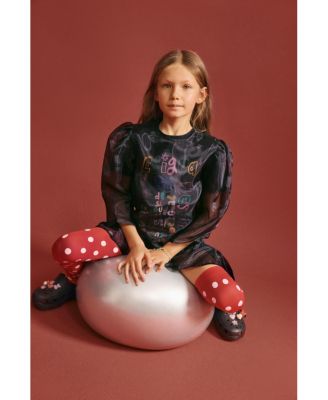 Girls Girls's 3/4 sleeve dress with lettering