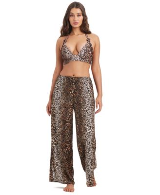 Women's Feline Fine Printed Waist Side Lit Drawstring Pants, Macy's Exclusive