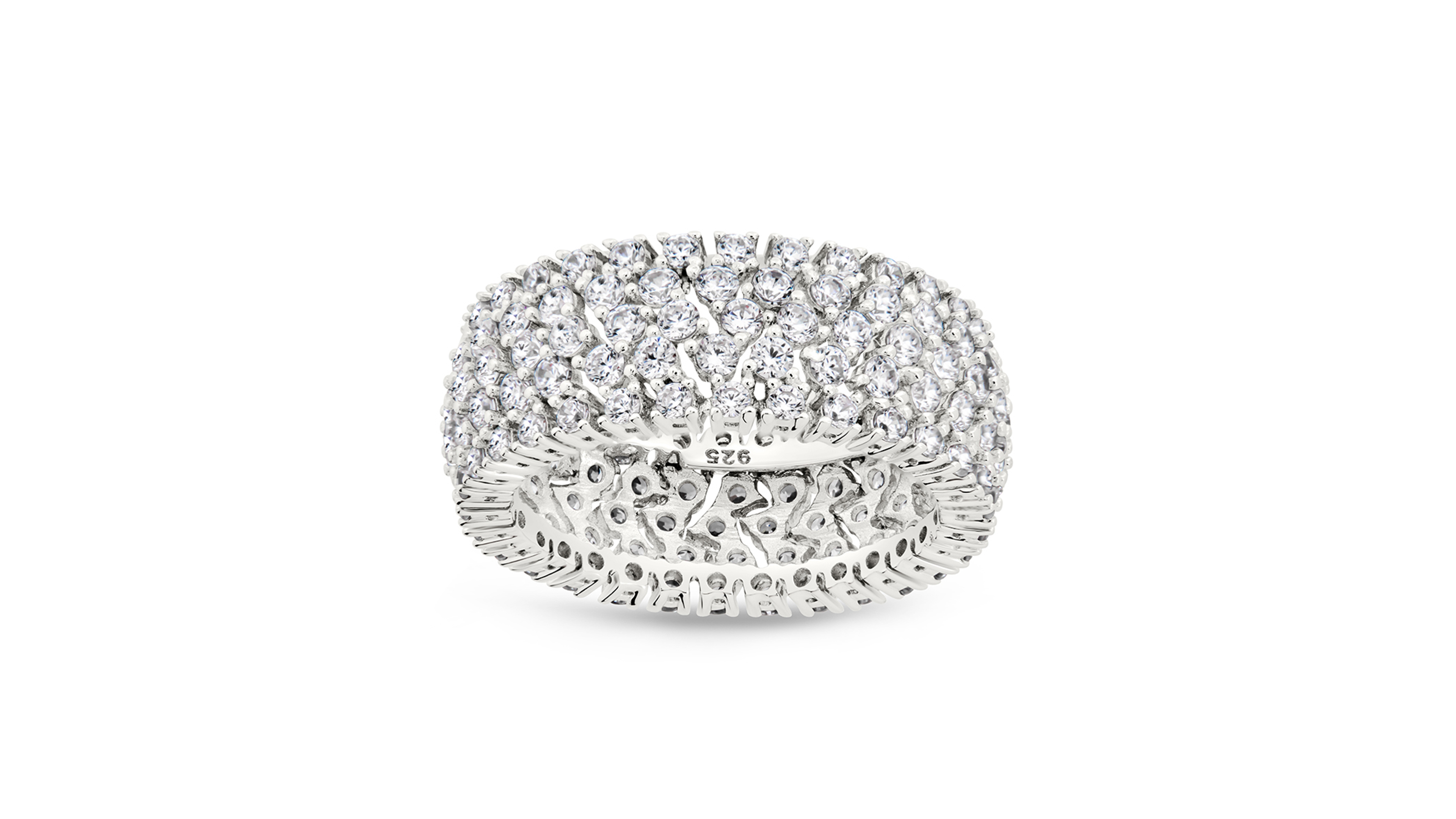 Sterling Forever Yvonne Cz Stacking Ring