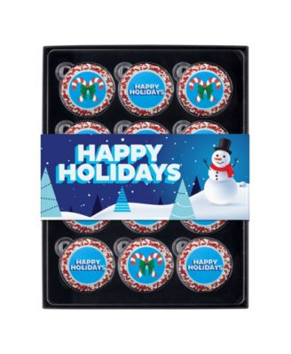 Happy Holidays Chocolate Cookies Box, 12 Pc.