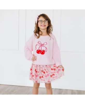 Baby Girls Cherry Coquette Knit Sweater