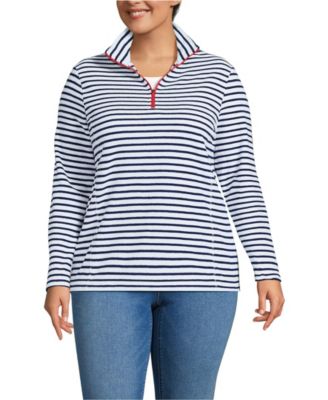 Plus Size Anyweather Fleece Quarter Zip Pullover