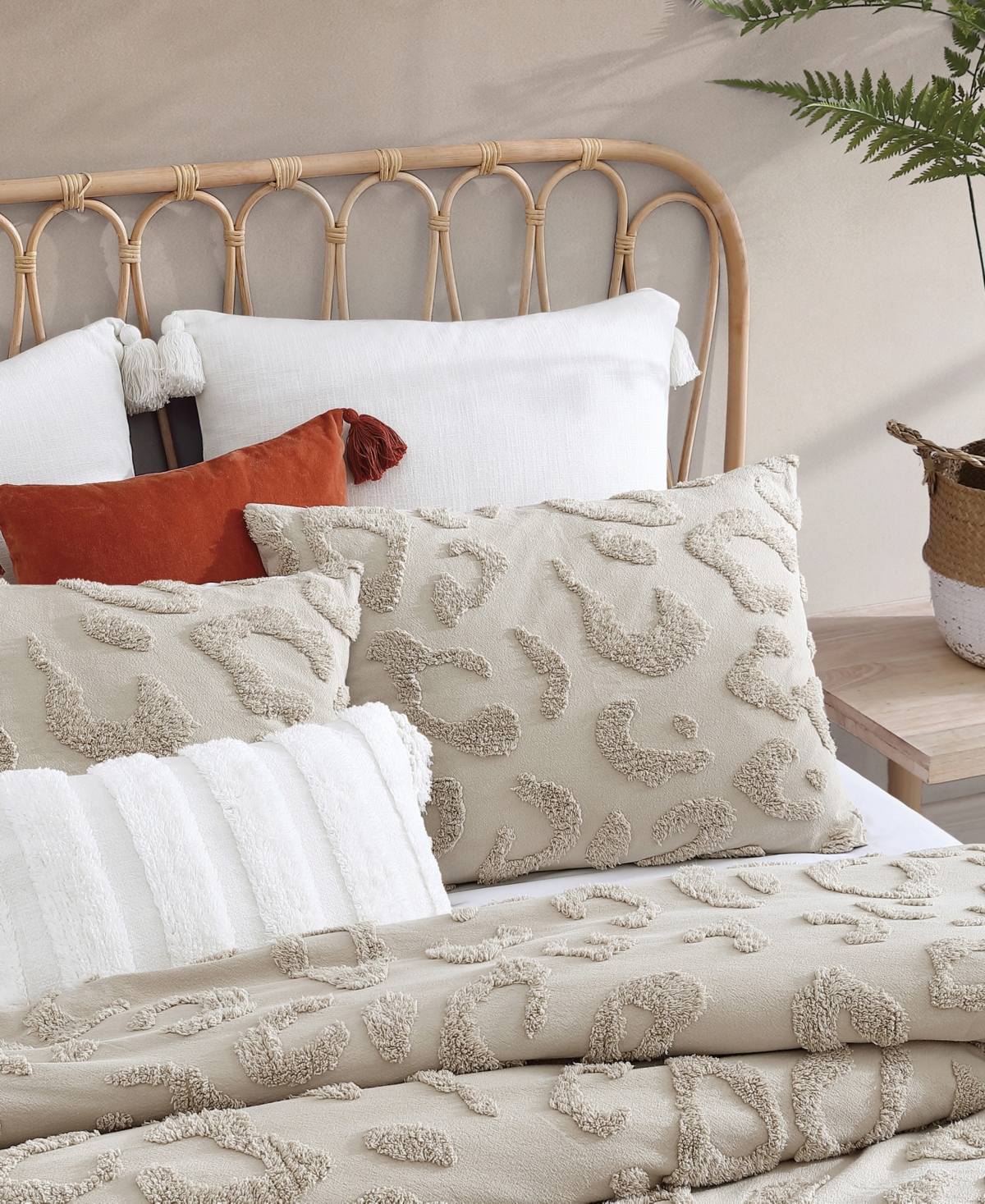 Peri Home Chenille Leopard 2-Pc. Duvet Cover Set, Twin/Twin Xl