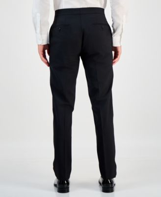 Men's Slim-Fit Faille-Trim Tuxedo Pants, Created for Macy's