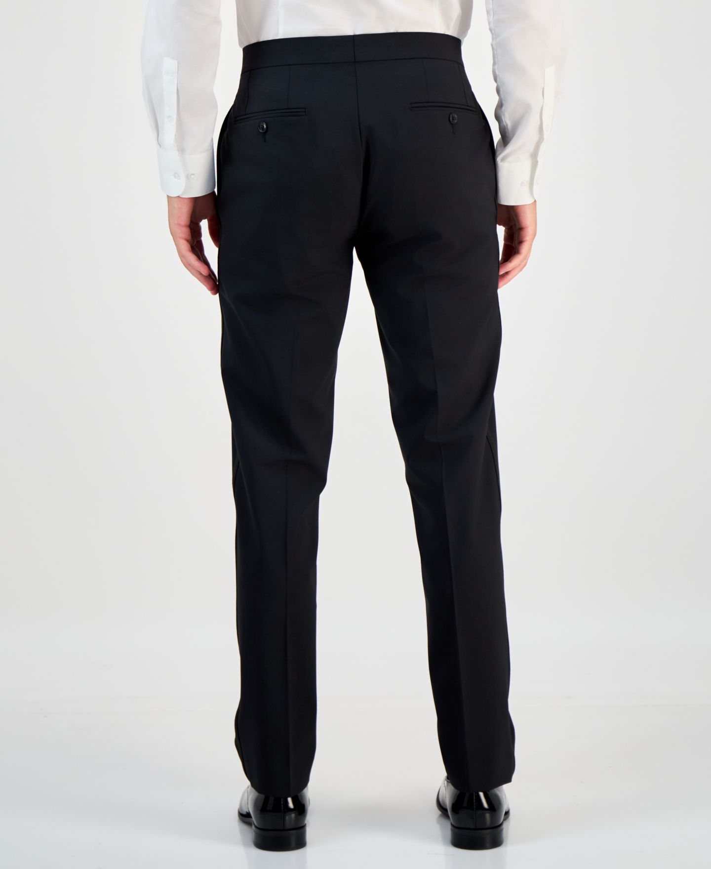 Мужские брюки Bar III Slim-Fit Tuxedo Pants Separates, цвет: Чёрный — фото 4