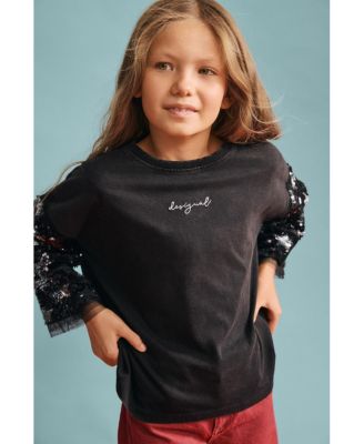 Girls Girls's 3/4 Sleeve Star T-Shirt