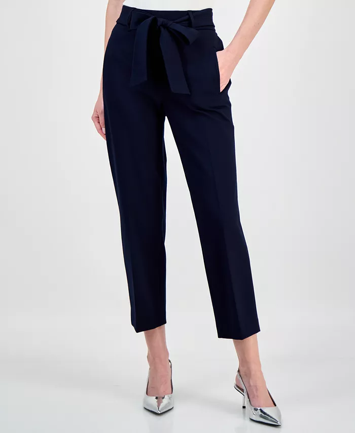 Women's Compression Tie-Front Capris Pants - thumbnail 5