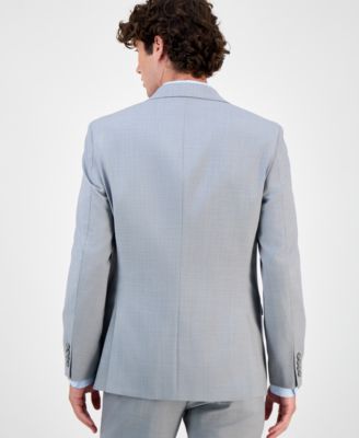 Men's Slim-Fit Wool Sharkskin Suit Jacket, Created for Macy's