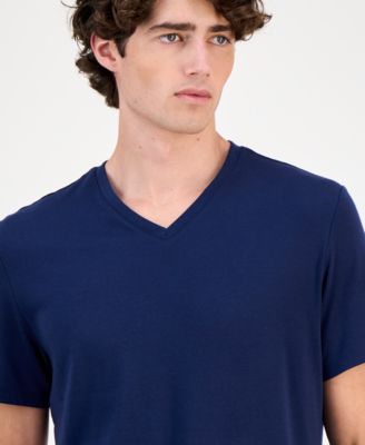 Men's Travel Stretch V-Neck T-Shirt, Created for Macy's 