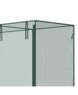 6 x 3ft Crop Cage, Double Doors Plant Protection Tent,