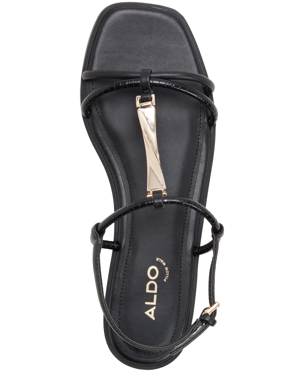 Aldo Women's Ebaeryn Square T-Strap Flat Sandals