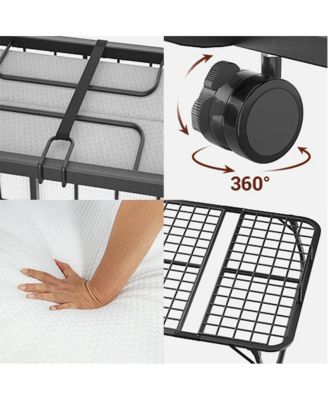 38" Twin Size Folding Bed with 4.5" Memory Form Mattress and Sturdy Metal Frame