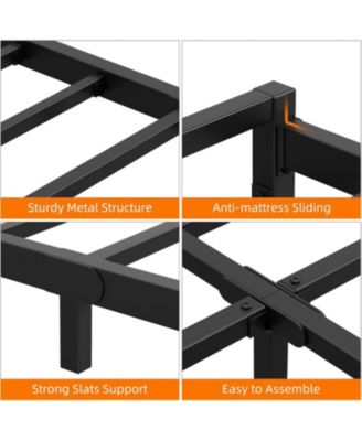 6-Inch Metal Heavy-Duty Noise-Free Platform Bed Frame