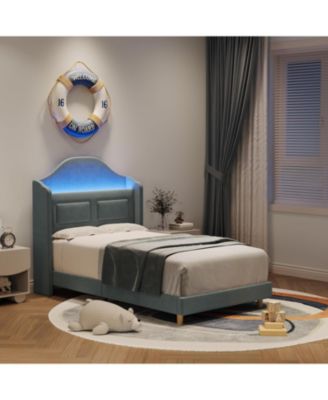 Easy Assembly Twin Size Bed Frame Space Saving, for Living Room, Guest Room