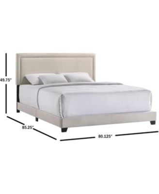 Zion King UPH Bed in Zion Fog Fabric