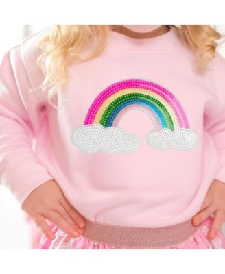 Baby Girls Rainbow Sequin Patch Sweatshirt