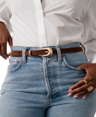 Modern Saddle Leather Belt