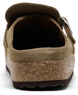 Women's Buckley Suede Leather Clogs from Finish Line