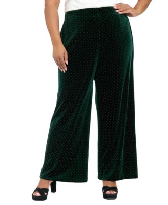 Plus Size Mid-Rise Straight Leg Pants