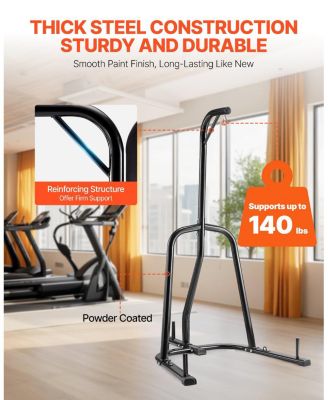 Punching Bag Stand, Heavy-Duty Freestanding Boxing Stand for Home Gym, Supports Punching Bags Up to 140 lb
