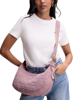 Ethyl Quilted Logo Medium Sling Crossbody Bag