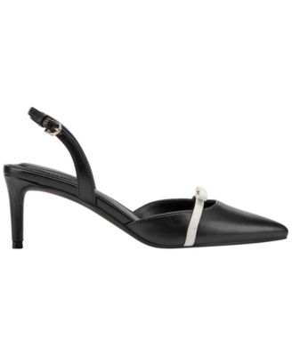 Women's Pracen Bow Slingback Kitten Heel Pumps