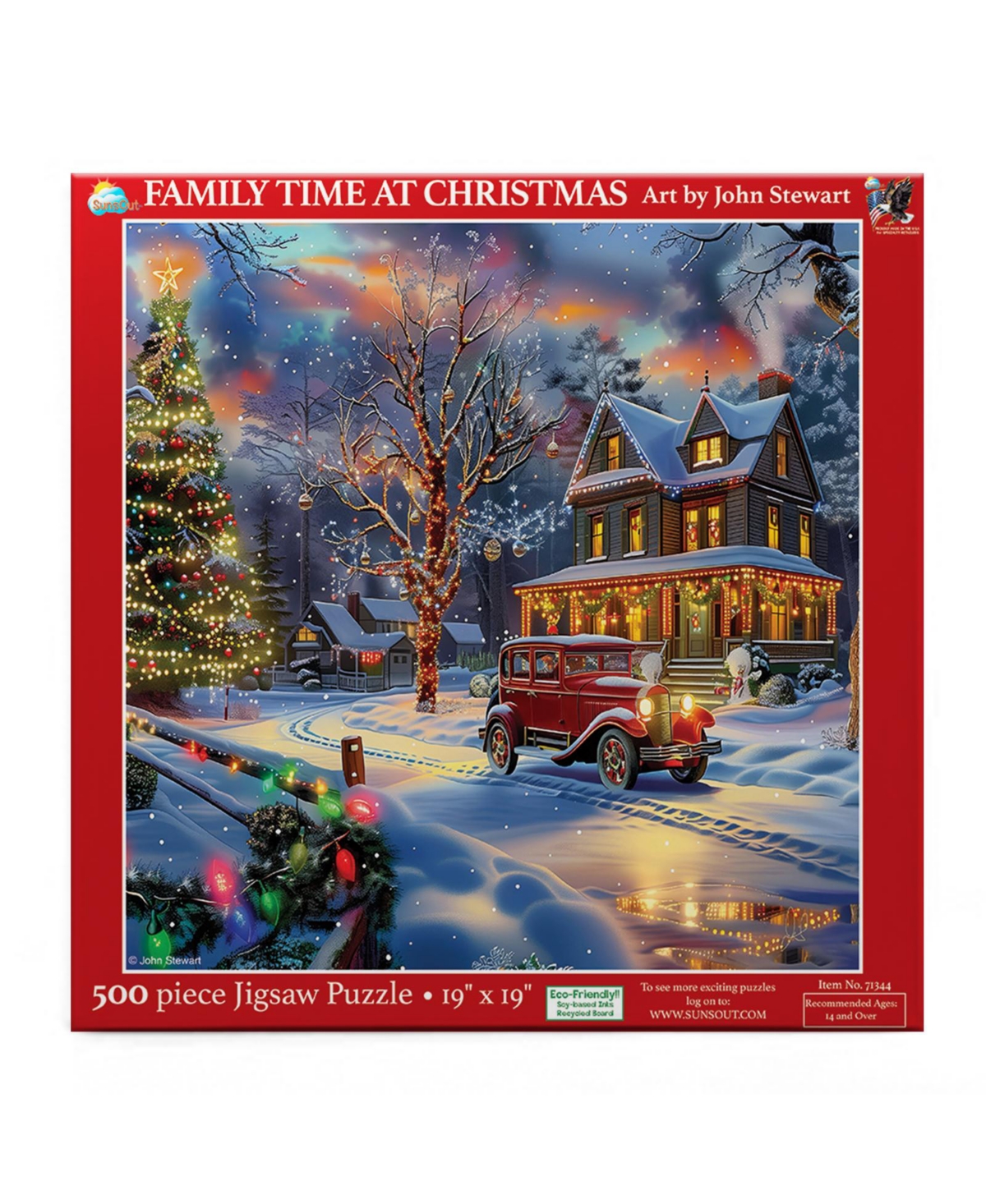 Family Time at Christmas 500 piece Jigsaw Puzzle for Adults Christmas