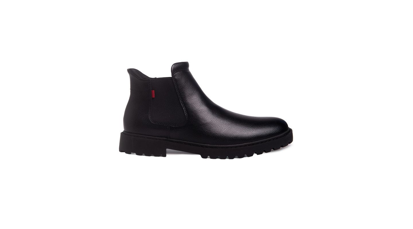 Мужские ботинки Marc Joseph New York Hudson Yards 2.0 Hands-Free Slip On Technology Leather Chelsea, цвет: Чёрный — фото 4