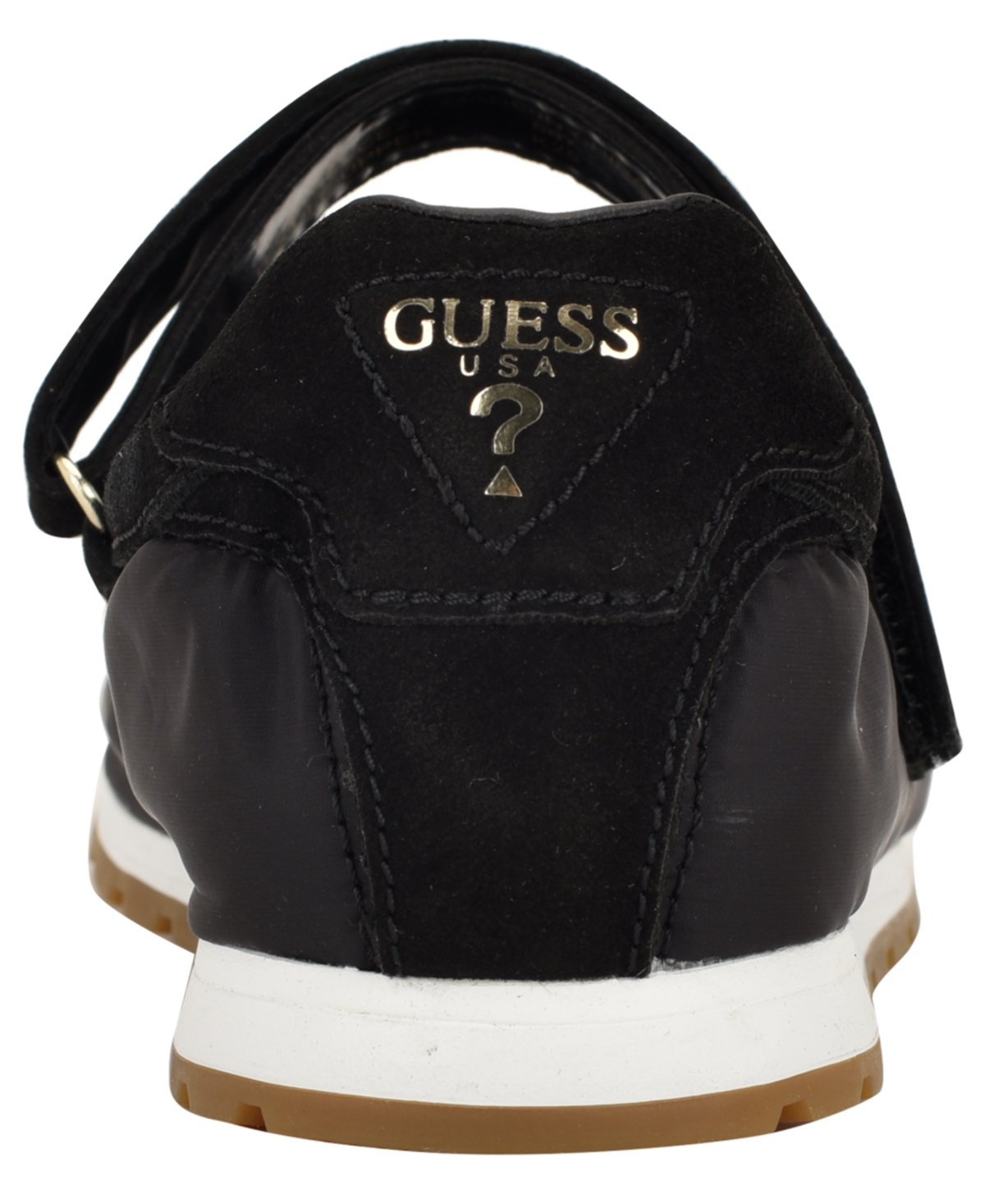 Guess Womens Treece Suede Sporty Mary Jane Flat Sneakers