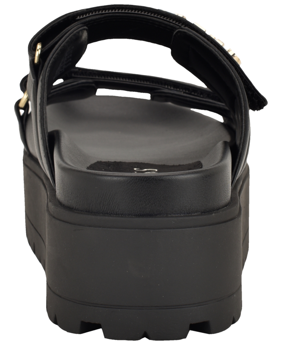 Guess Womens Faxon Platform Lug Sole Footbed Sandals