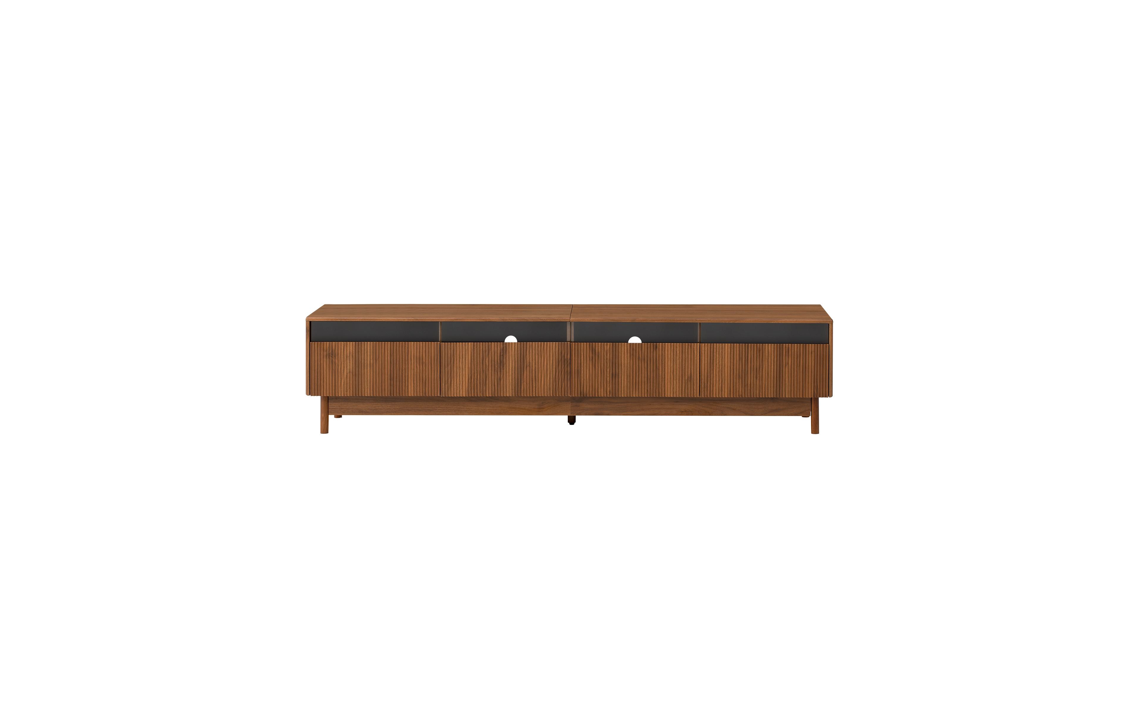 sumyeg 78" Cabinet Tv Stand with Glass and Drawer
