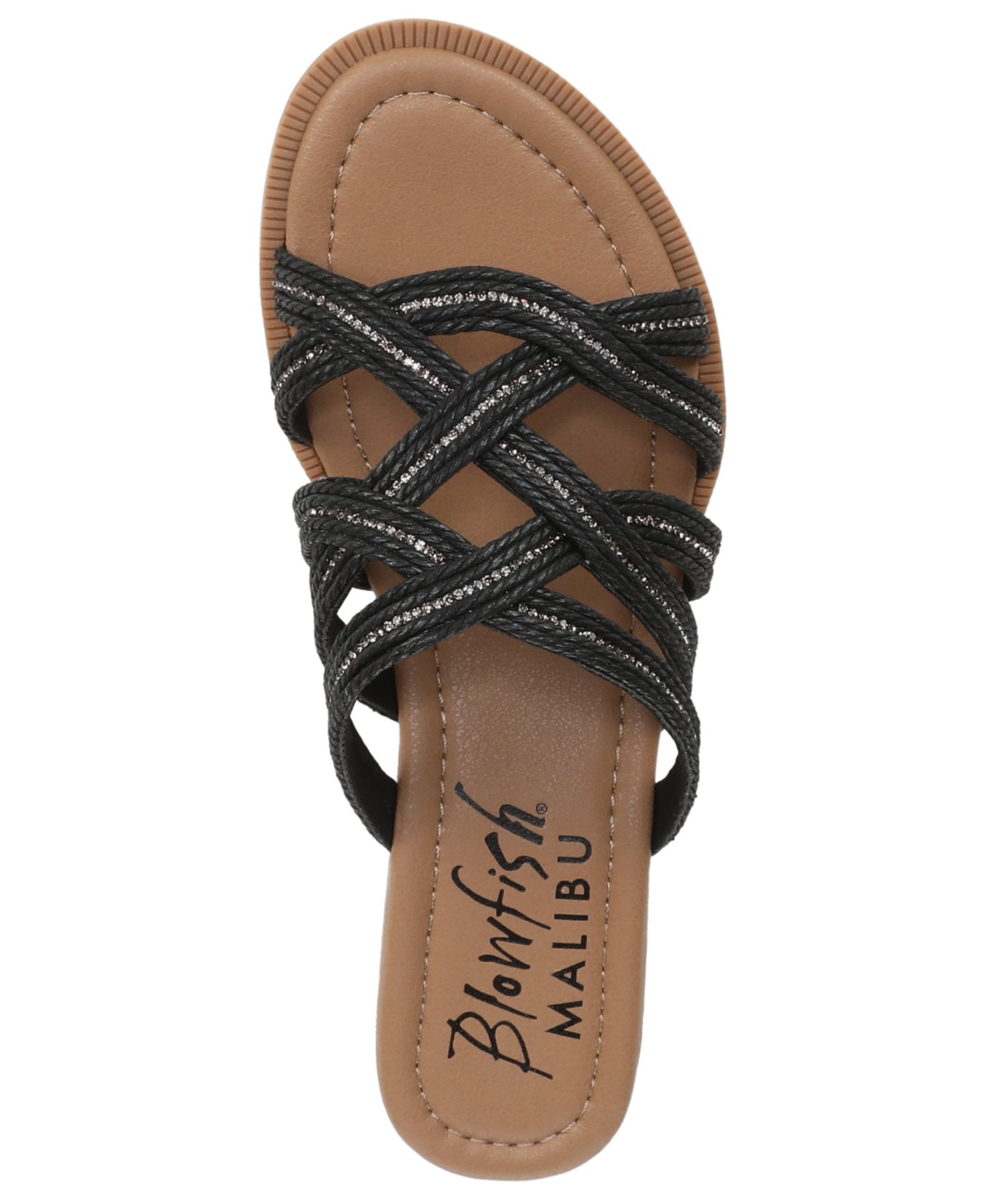 Женские сандалии Blowfish Malibu Addison 2 Slide, цвет: Чёрная искусственная кожа — фото 4