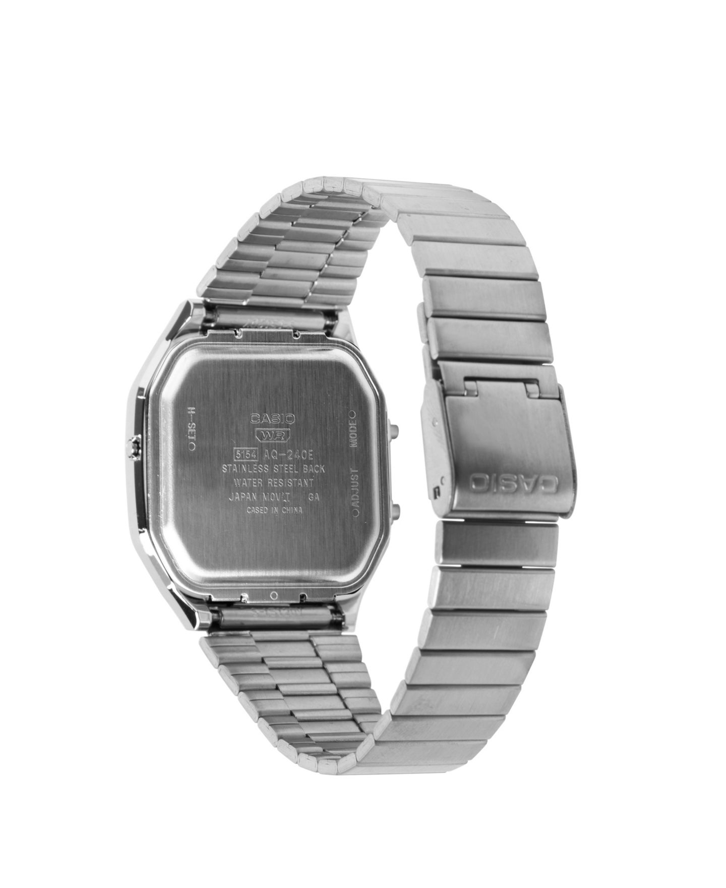 Мужские часы Casio Japanese Quartz Silver-Tone Stainless Steel Watch, 35.8mm — фото 3
