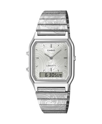 Unisex Japanese Quartz Liberty Limited Edition Silver-Tone Stainless Steel Watch, 29.8mm