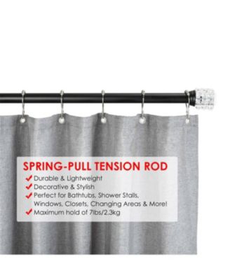 Adjustable Shower Curtain Rod 42” -72”, Spring tension Stainless Steel Telescoping Rod, Heavy Duty, Rust Resistant,