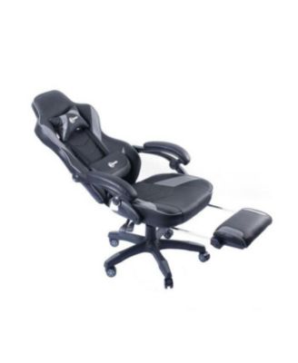 Gaming Chair, Ergonomic Racing-Style Chair with Adjustable Height, Footrest, Lumbar Support, And Comfortable Padding