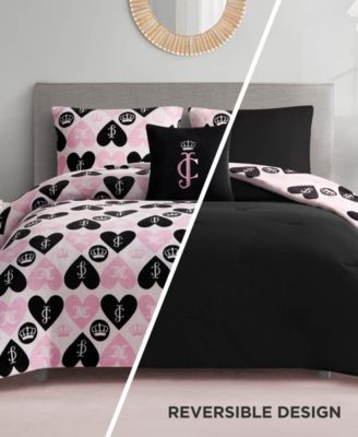 Plush Reversible Queen Heart Logo 4-Pc. Comforter Set, King