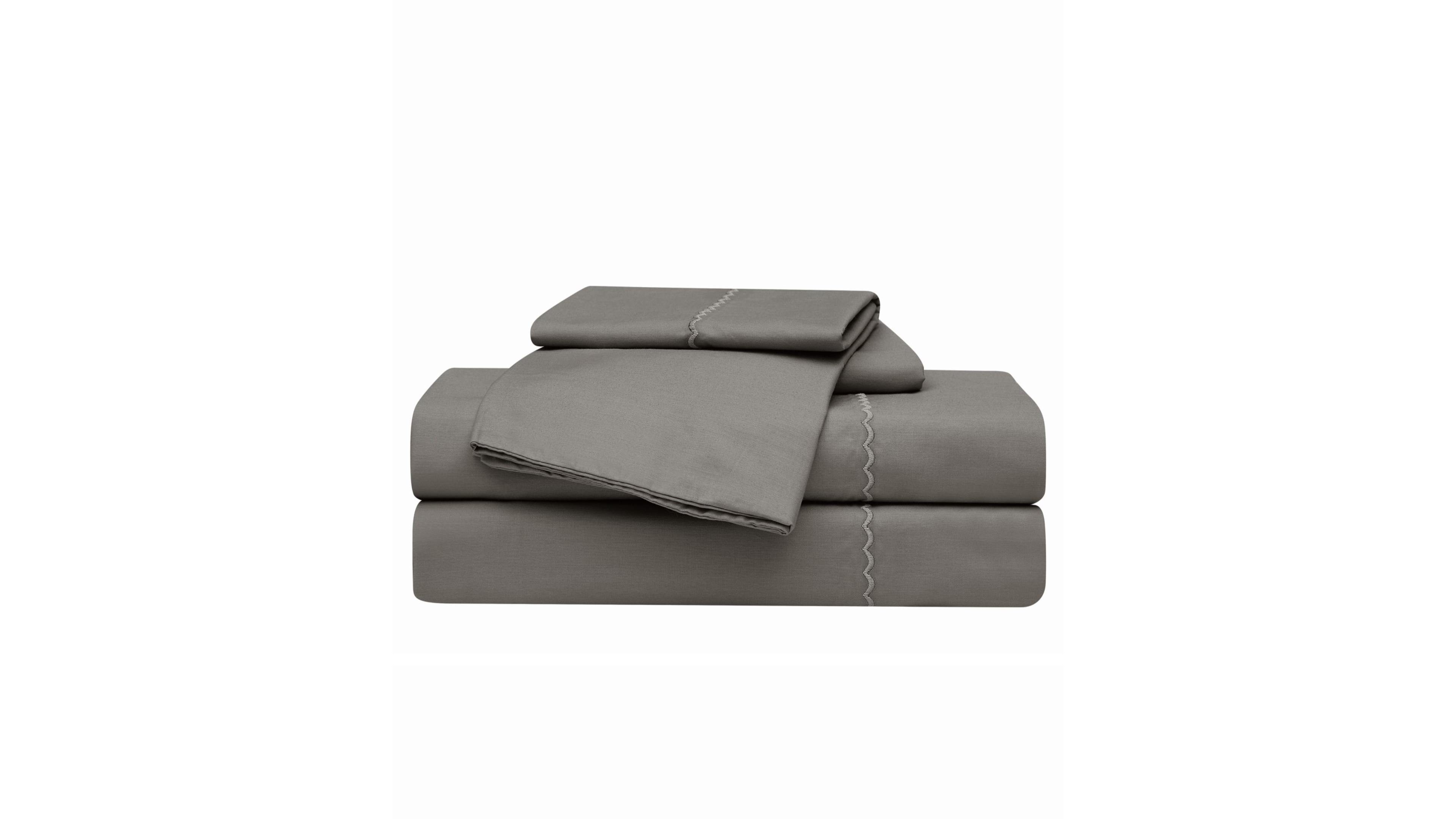Oceanfront Resort Embroidered Percale 200-Thread Count 4-Pc. Sheet Set, Queen
