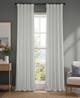 Faux Linen Room Darkening Curtains for Bedroom and Living Room Curtains (1 Panel)